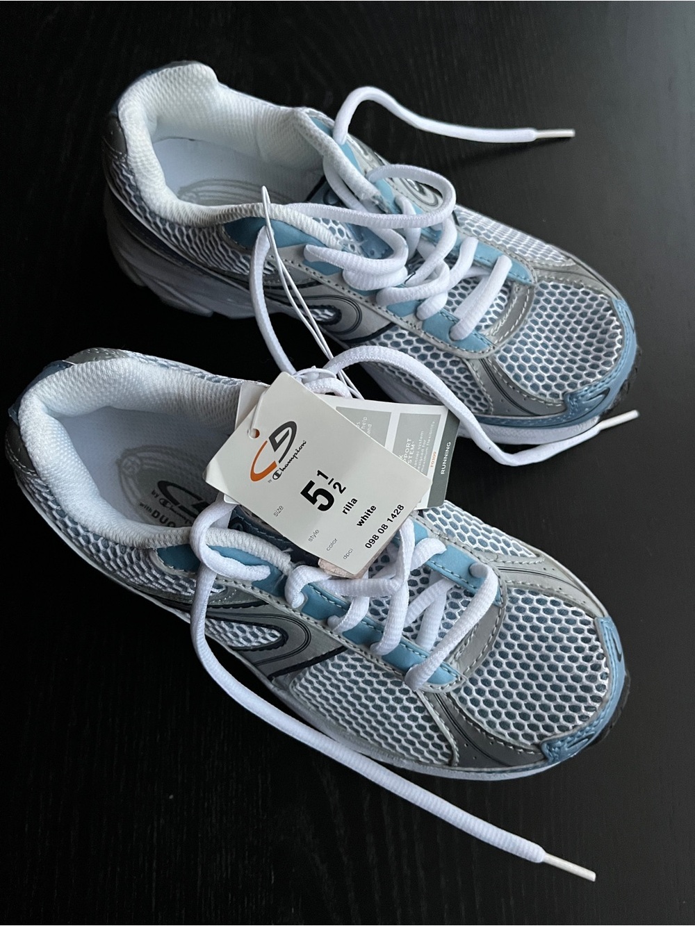 (Original $27.99) C9 by Champion Rilla White Light Blue Running Shoes 5.5 NWT